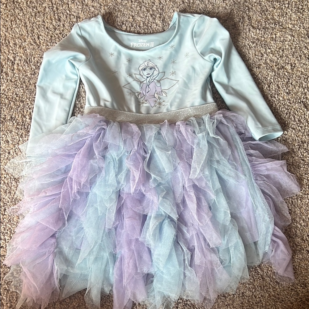 Disney Frozen II Elsa Costume - Light Blue and Lavender